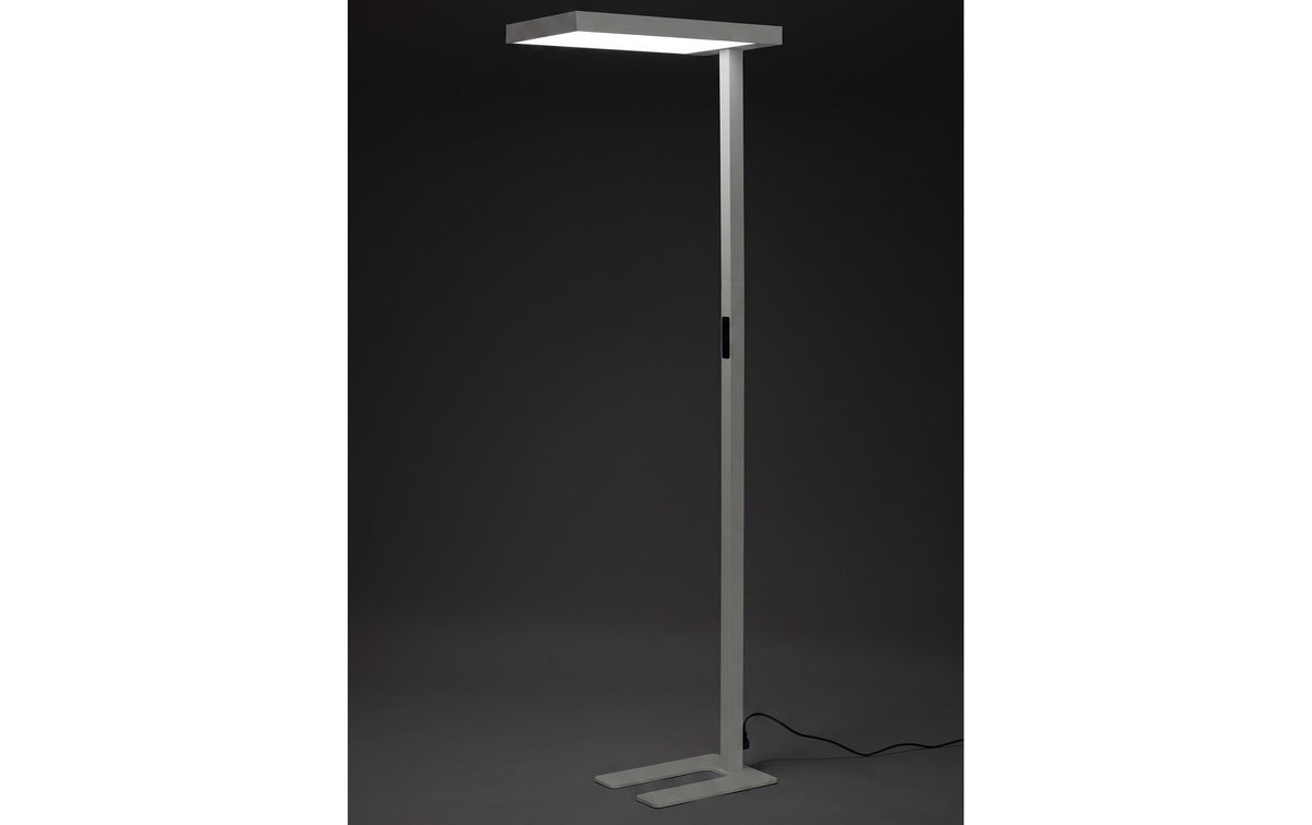 Office focus Stehleuchte LYS 9000 – 9000 lm, 4000 K, dimmbar, 197 cm – Grau