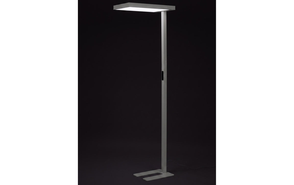 Office focus Stehleuchte LYS 9000 – 9000 lm, 4000 K, dimmbar, 197 cm – Grau