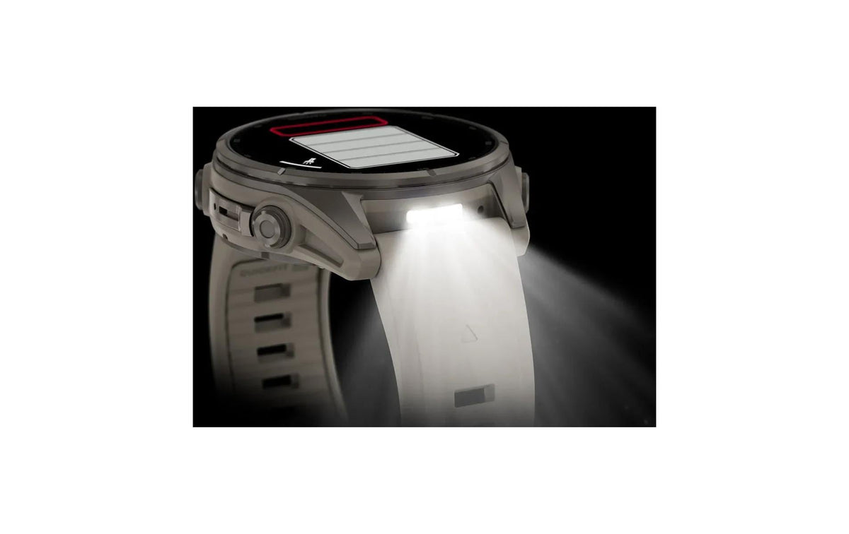 Garmin fēnix 9 43 mm GPS – Titan Grau, Sportarmband, Grau, 100 m, für iPhone