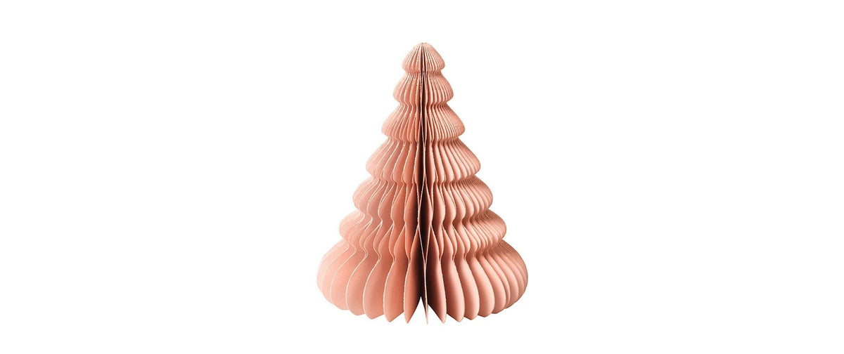 Broste copenhagen Christbaumschmuck – Tannenbaum, 13 × 15 cm – Papier, Rosa
