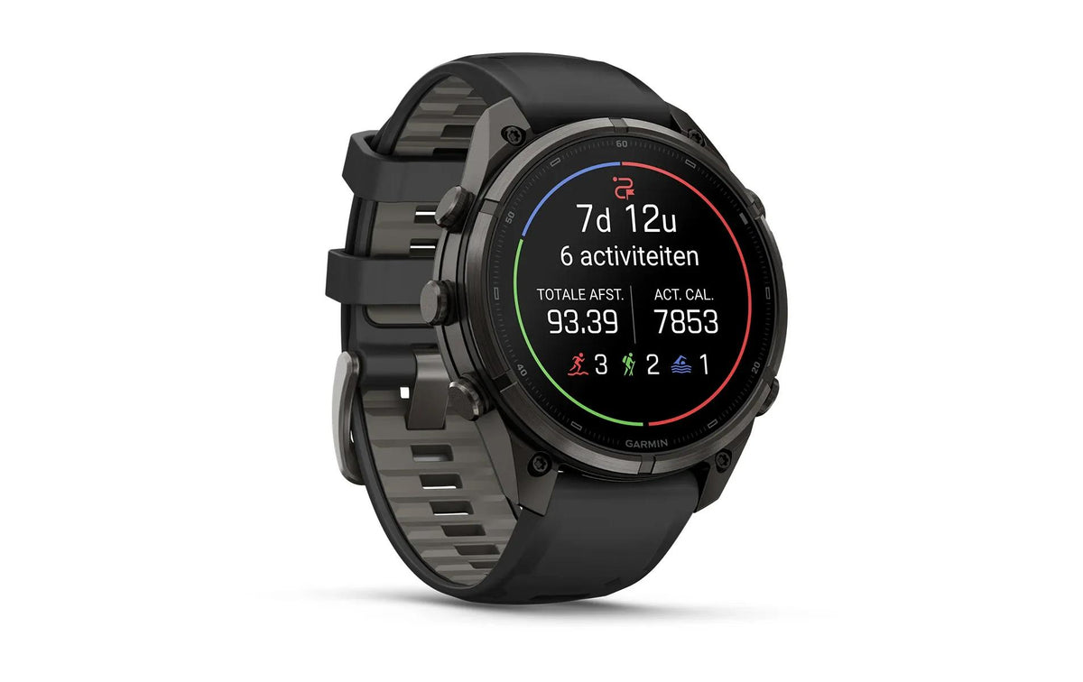 Garmin Fenix 9 Pro 47 mm GPS + Cellular – Titan Schwarz, Silikon Schwarz, 100 m