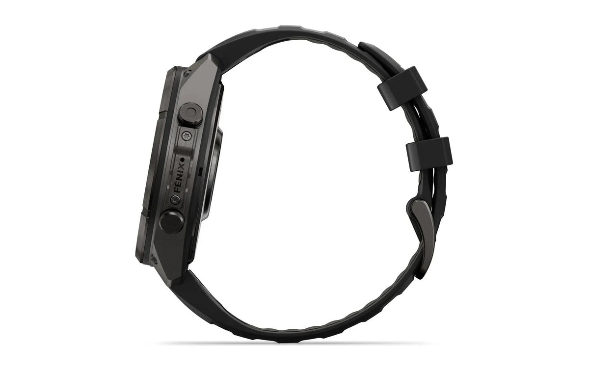 Garmin Fenix 9 Pro 47 mm GPS + Cellular – Titan Schwarz, Silikon Schwarz, 100 m