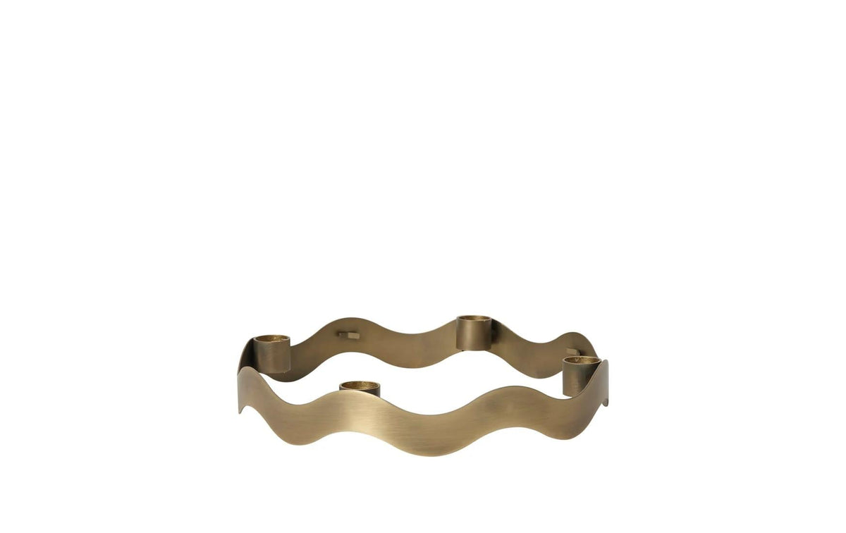 Broste copenhagen Adventskerzenhalter – Eisen, Bronze – Ø 18 × 2,8 cm