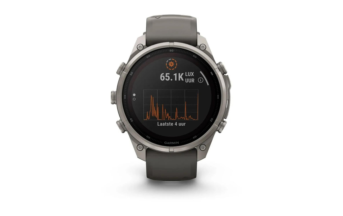 Garmin fēnix 9 Pro Solar 47 mm GPS + Cellular – Titan, Sportarmband, Schwarz, 100 m, für Android, iOS