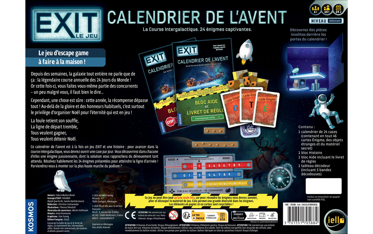 Kosmos Adventskalender Weltall – befüllt – ab 10 Jahren