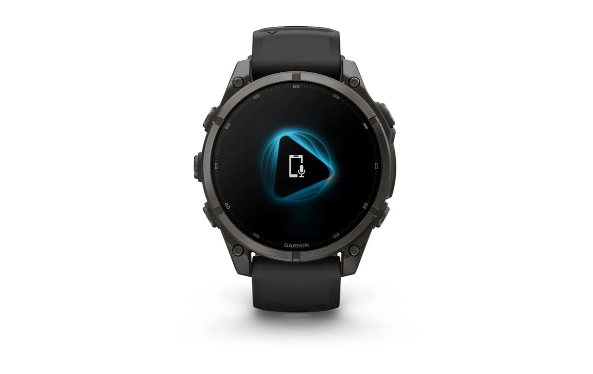 Garmin Fenix 9 47 mm GPS – Titan Carbongrau, Grau, 100 m, für Android, iOS