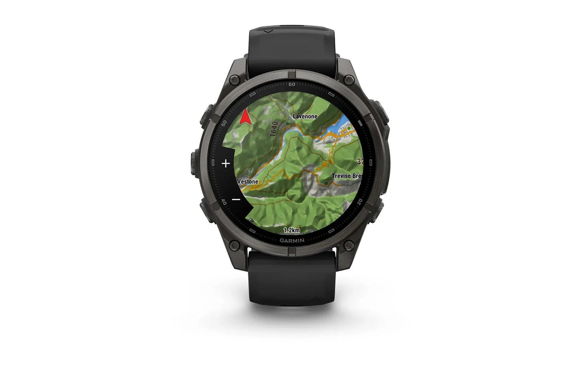 Garmin Fenix 9 47 mm GPS – Titan Carbongrau, Grau, 100 m, für Android, iOS