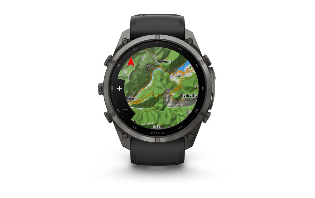 Garmin Fenix 9 Pro 51 mm GPS – Titan Grau, 100 m, für iPhone, Android