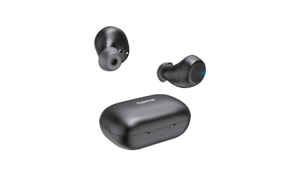Hama Spirit Chop II TWS In-Ear – Stereo, mit Ladecase, Schwarz, BT 5.0
