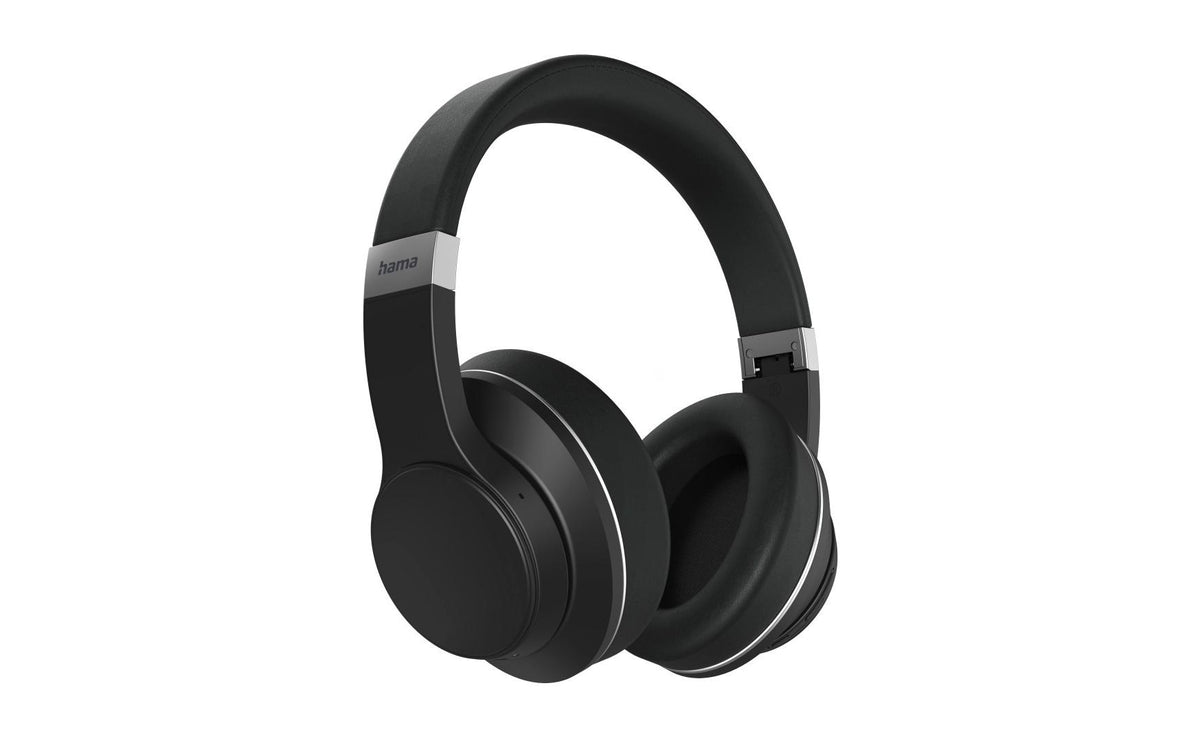 Hama Passion Voyage Over-Ear Kopfhörer – BT 5.0, 3,5 mm Klinke, ANC, Qi-Laden, Schwarz