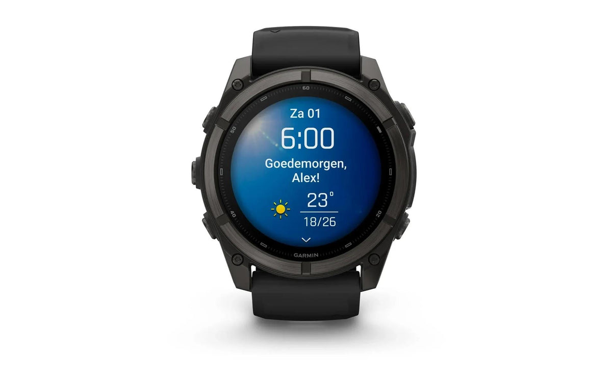 Garmin fēnix 9 51 mm GPS – Titan, Grau, 100 m, für Android, iPhone