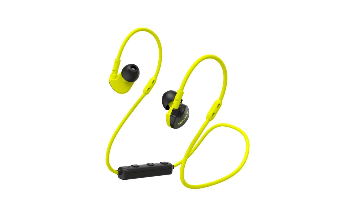 Hama Freedom Athletics III In-Ear Kopfhörer – Schwarz/Gelb, BT 5,3