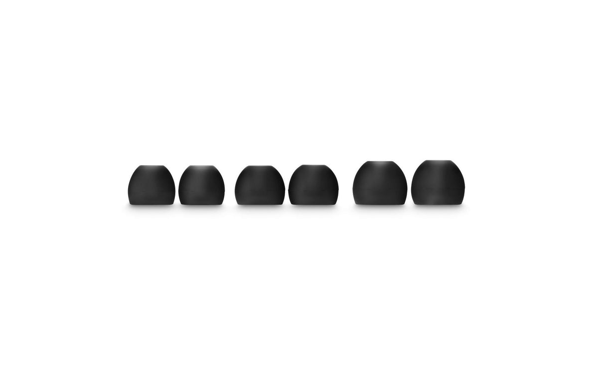 Hama Ersatz-Ohrpolster/Refresh-Kit – für Hama Ohrhörer – Silikon, Grösse S/M/L – Schwarz – 6 Stück
