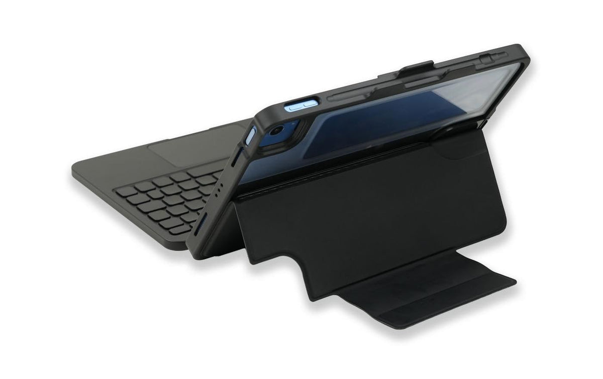 LMP Tastatur-Case für iPad 11" (10.–11. Gen.) – Kabelgebunden, USB-C, QWERTZ (DE) – mit Trackpad – Schwarz