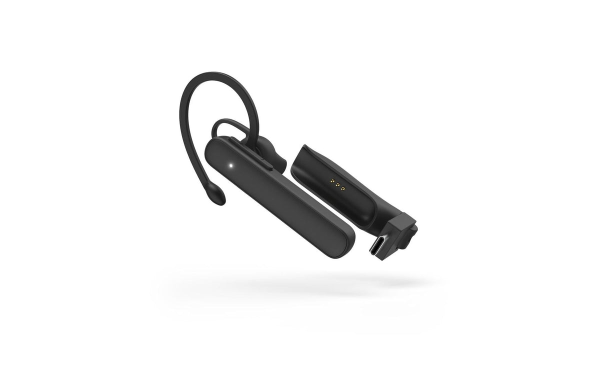 Hama MyVoice Station Office-Headset – Ohrbügel, Mono, BT, ANC, mit Ladestation, Schwarz, BT 5.2