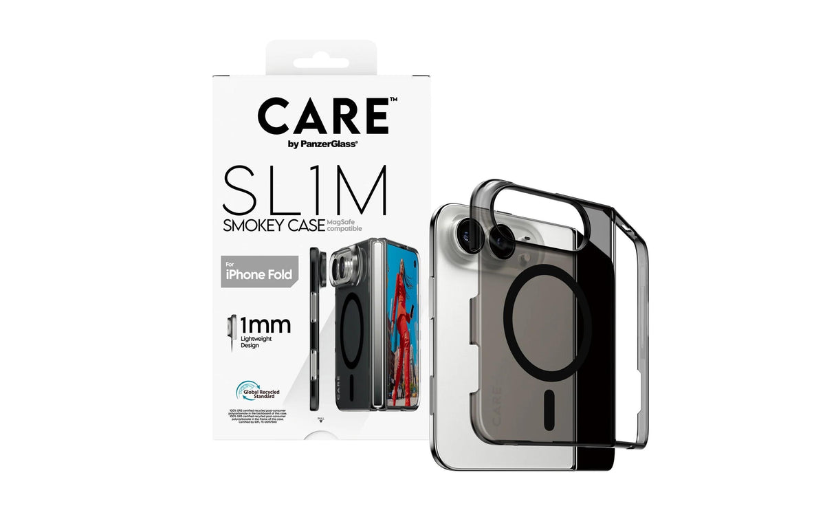 CARE Case SLIM Backcover – für Apple iPhone Duo, TPU, Smoke Gray, stossgeschützt, kratzfest