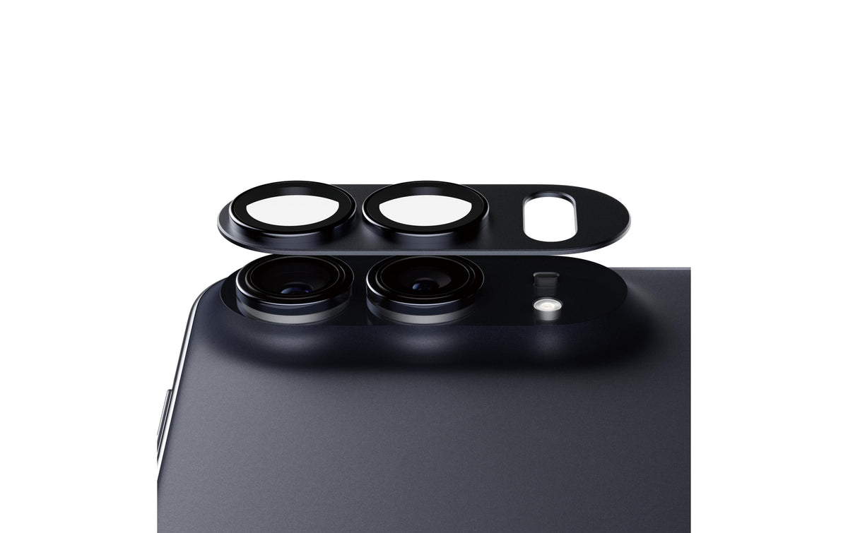 PanzerGlass Kameralinsenschutz – für iPhone Duo – Dunkelblau, Aluminium