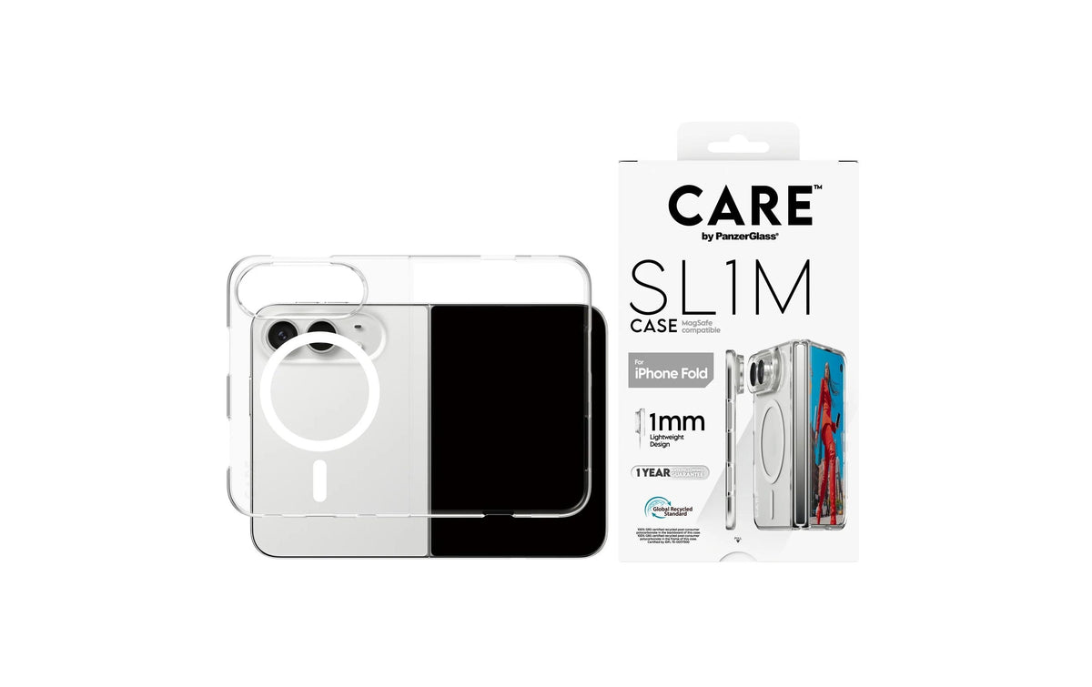 PanzerGlass CARE SLIM Backcover – für Apple iPhone Duo, MagSafe, PC+TPU, Transparent