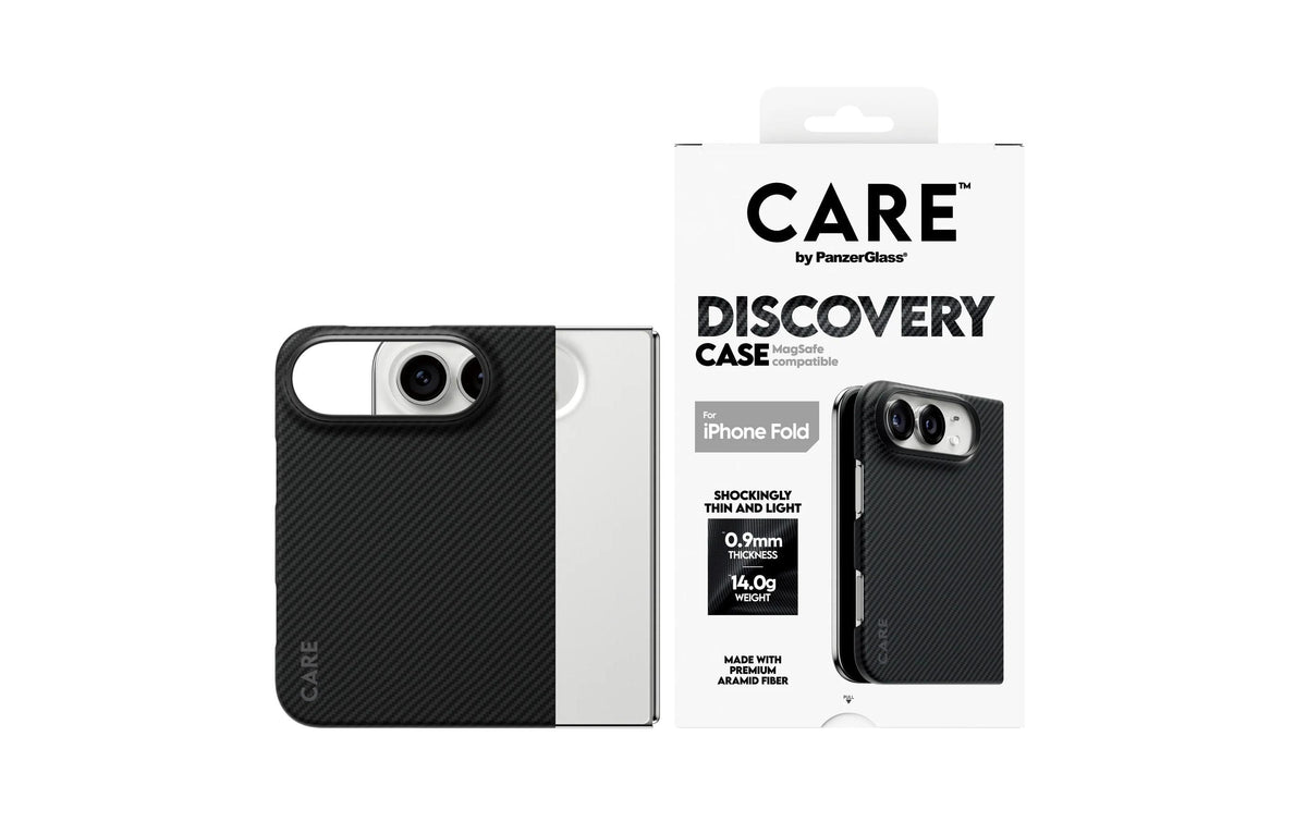 PanzerGlass Discovery Case SL1M Backcover – für Apple iPhone (Duo), MagSafe, Aramid, Schwarz/Grau