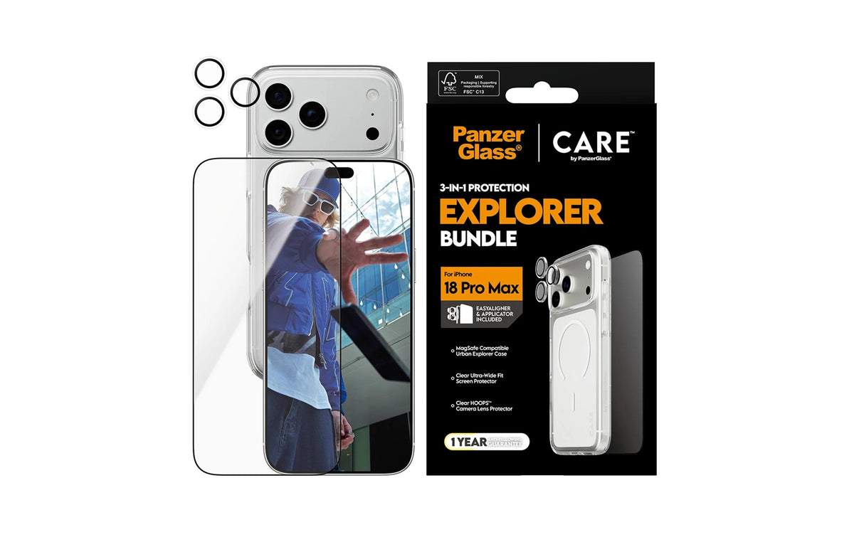 PanzerGlass Displayschutz (Panzerglas) – für iPhone 18 Pro Max – 3er-Pack