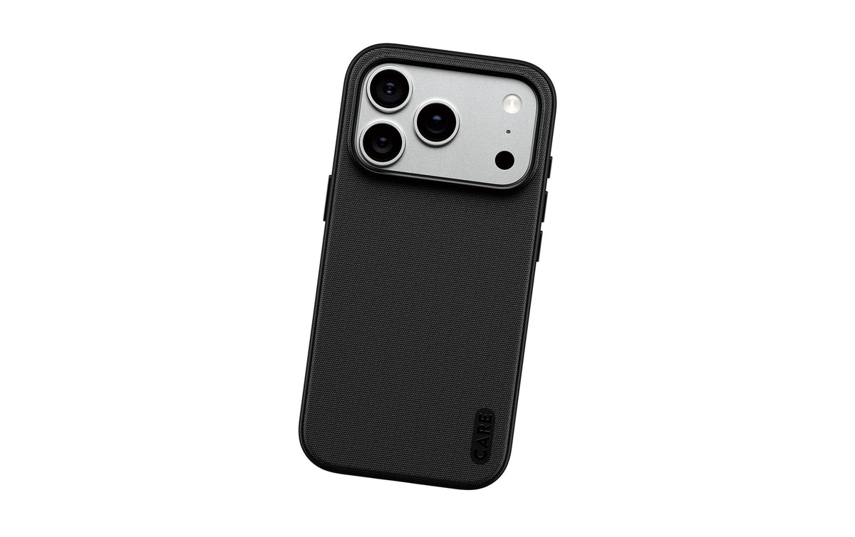 Care Fusion Backcover – für Apple iPhone 18 Pro, MagSafe, Textil, Schwarz