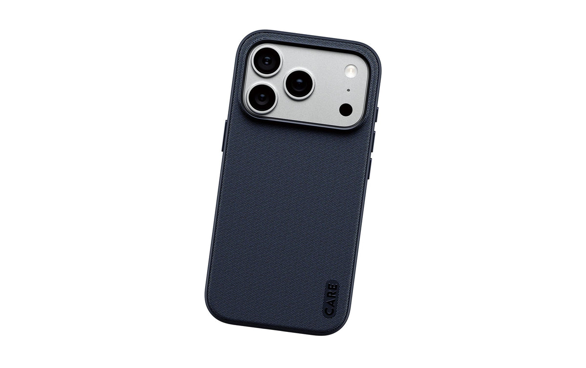 Care Fusion Backcover – für Apple iPhone 18 Pro, MagSafe, Textil, Blau