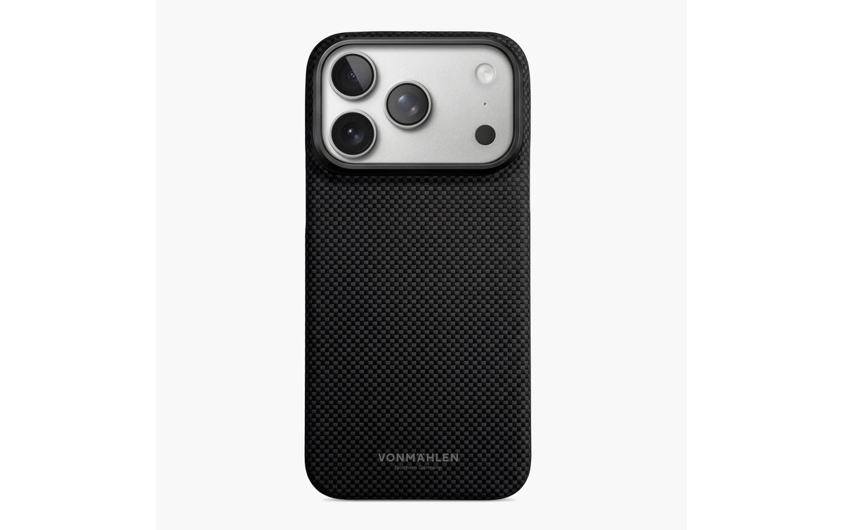 Vonmählen Aramidfaser-Rückcover – für Apple iPhone 18 Pro, Aramid, Schwarz