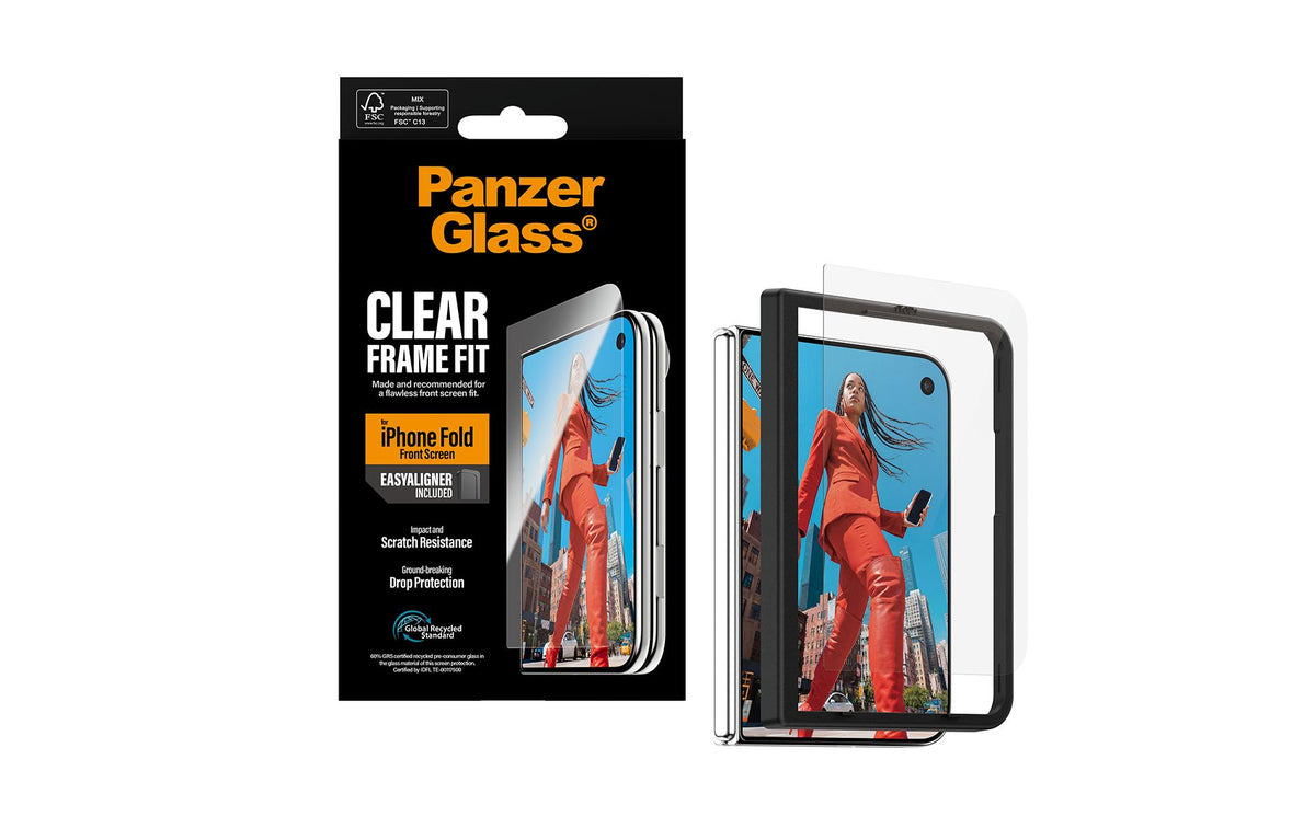 PanzerGlass Displayschutz (Folie), Case Friendly – für iPhone 2026 Fold – mit Applikator