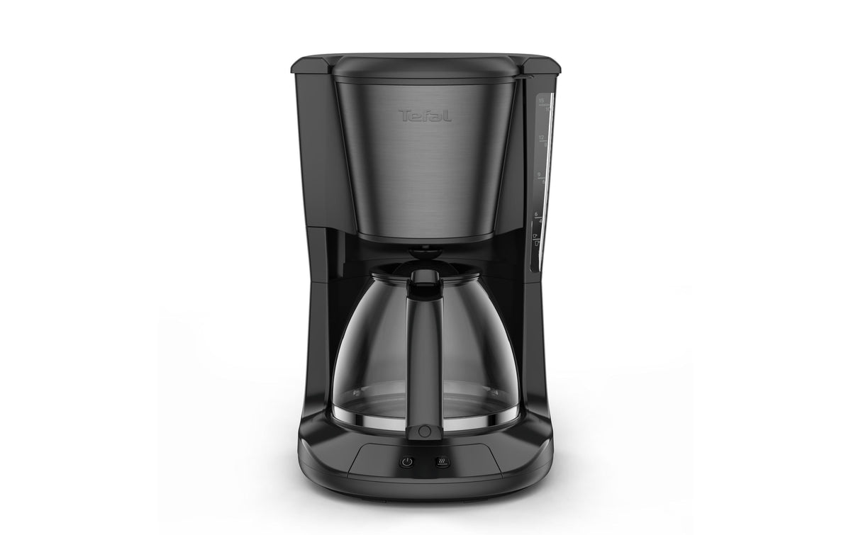 Tefal Subito Filterkaffeemaschine – 10 Tassen, 1,25 l, Permanentfilter, Schwarz