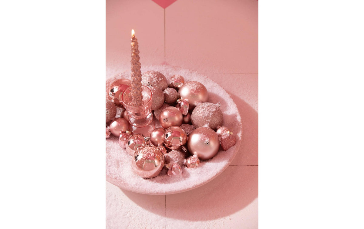 Jolipa Weihnachtskugel – Ø 4 cm – Kunststoff, Rosa