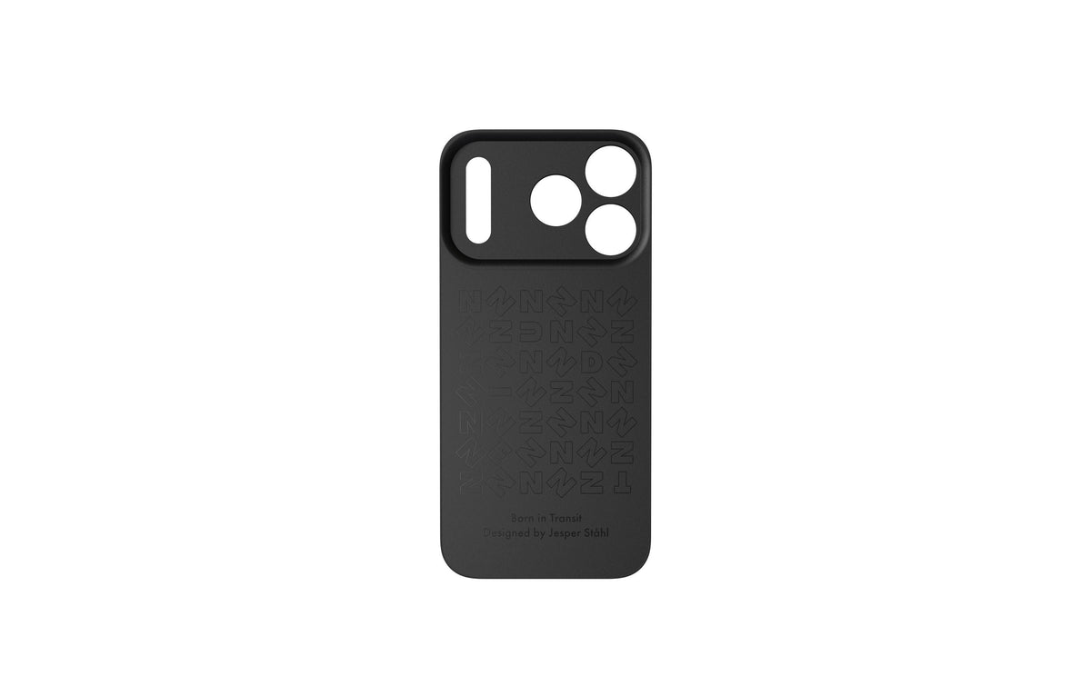 Nudient Slice – Backcover – für Apple iPhone 17 Pro/18 Pro, MagSafe, Kunststoff+Silikon, Schwarz