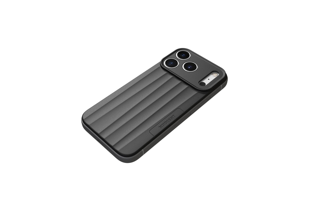 Nudient Slice – Backcover – für Apple iPhone 17 Pro/18 Pro, MagSafe, Kunststoff+Silikon, Schwarz