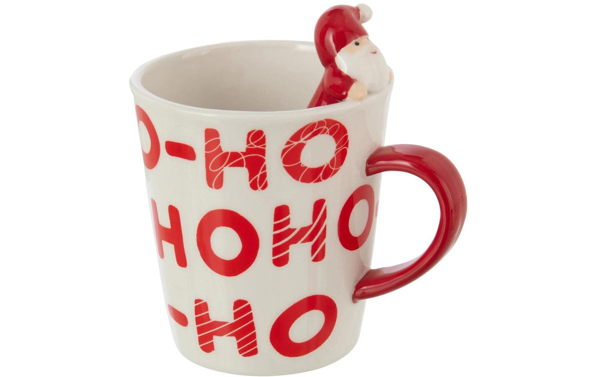 Jolipa Tasse – 10,0 × 13,0 × 14,0 cm, Keramik, Rot/Weiss