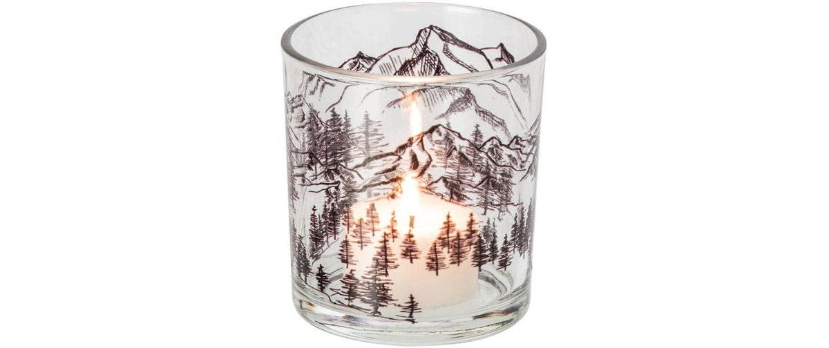 Jolipa Windlicht – Glas, transparent – Ø 7,3 cm