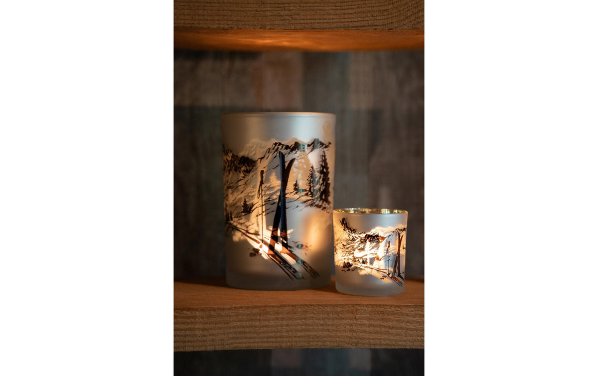 Jolipa Windlicht – Glas, weiss – Ø 7,3 cm
