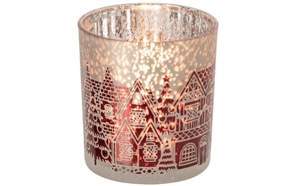 Jolipa Windlicht – Glas, rot