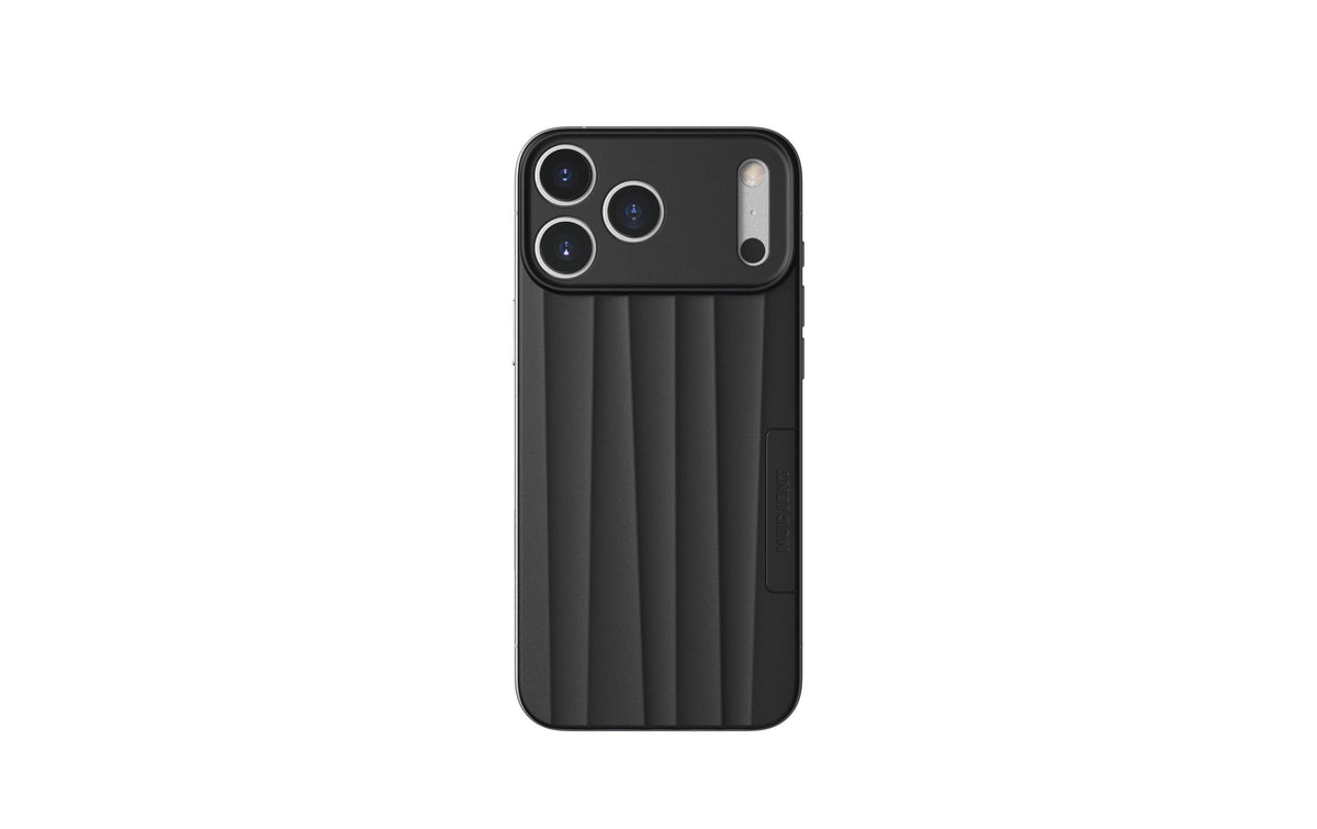 Nudient Slice Case – Backcover – für Apple iPhone 17 Pro Max/18 Pro Max, MagSafe, Kunststoff+Silikon, Schwarz