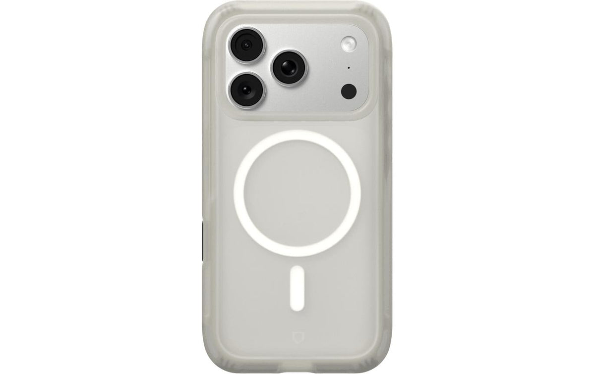 Rhinoshield AirX Backcover – für Apple iPhone 17 Pro/18 Pro, Gummi, Perlgrau, bis 3,5 m sturzsicher