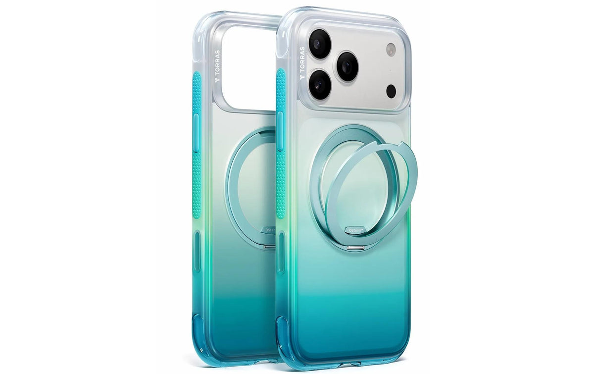 Torras O3 Air Gradient – für Apple iPhone 18 Pro Max, Kunststoff, Blaugrün