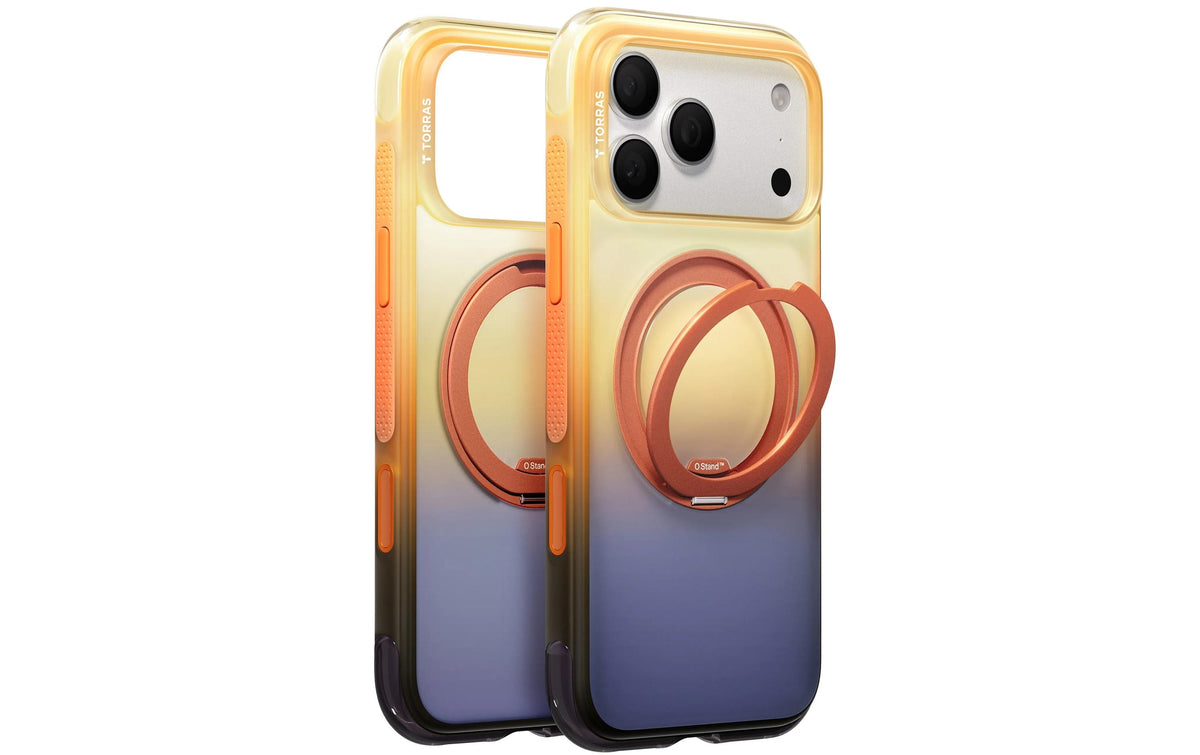 Torras O3 Air Backcover – für Apple iPhone 18 Pro Max, Kunststoff, Blau/Purpur, Verlauf