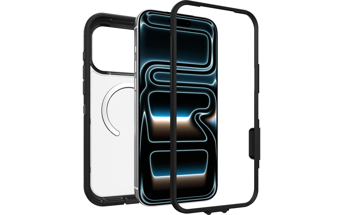 OtterBox Defender Pro XT Rugged-Case – für verschiedene Smartphones, transparent/schwarz