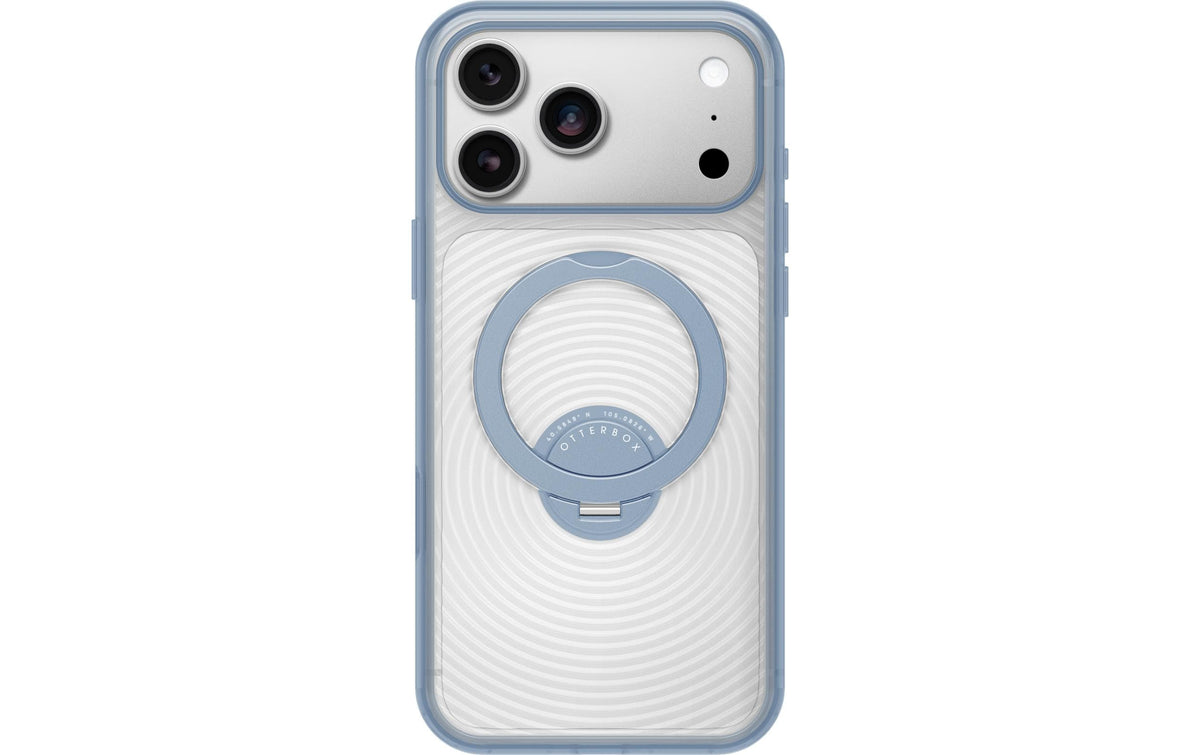 OtterBox Symmetry Stand Backcover – für Apple iPhone, MagSafe, transparent/blau