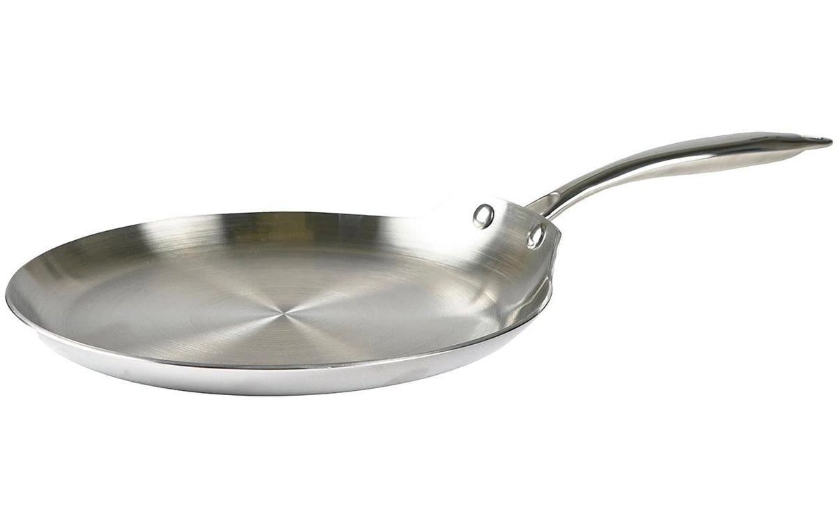 Blomsterberg Fonduepfanne – Ø 26 cm, Edelstahl/Aluminium, für Induktion, Gas, Glaskeramik u. a.