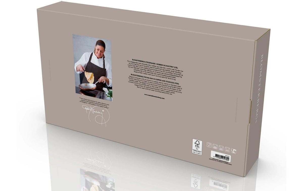 Blomsterberg Fonduepfanne – Ø 20 cm, Aluminium/Edelstahl – für Induktion, Gas, Glaskeramik u. a., Kupfer