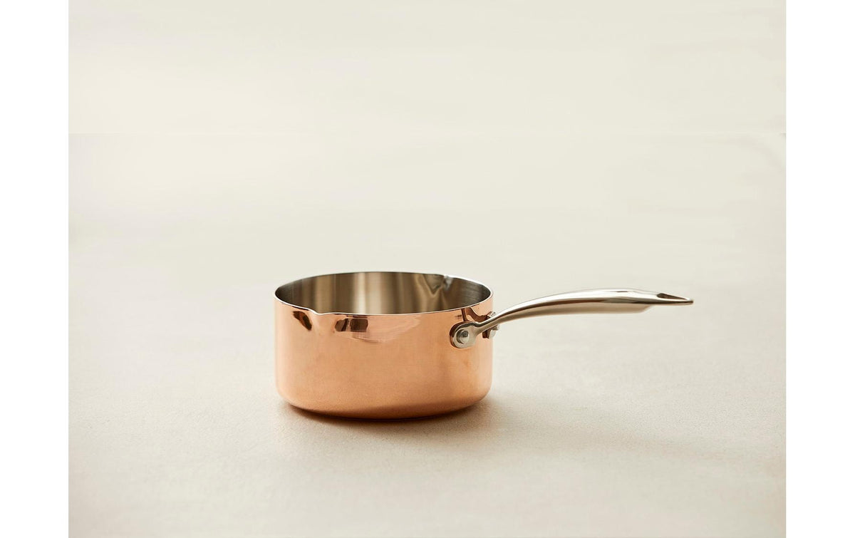 Blomsterberg Kochtopf – 1,5 l, Ø 16 cm, Edelstahl, für Induktion, Gas, Glaskeramik u. a., Kupfer