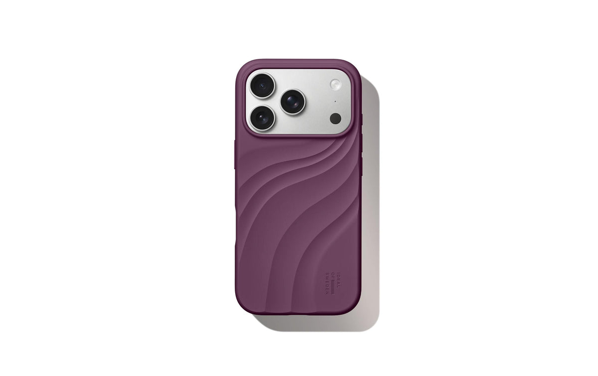 iDeal of Sweden Swirl Backcover – für Apple iPhone 17 Pro Max/18 Pro Max, MagSafe, Silikon, Velvet Plum