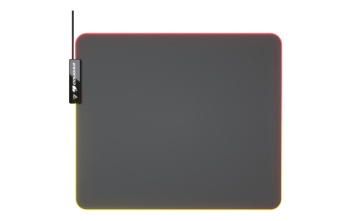 COUGAR Gaming COUGAR Neon RGB – Gaming-Mauspad – 350 × 300 mm, RGB, Stoff, Gummi, Schwarz