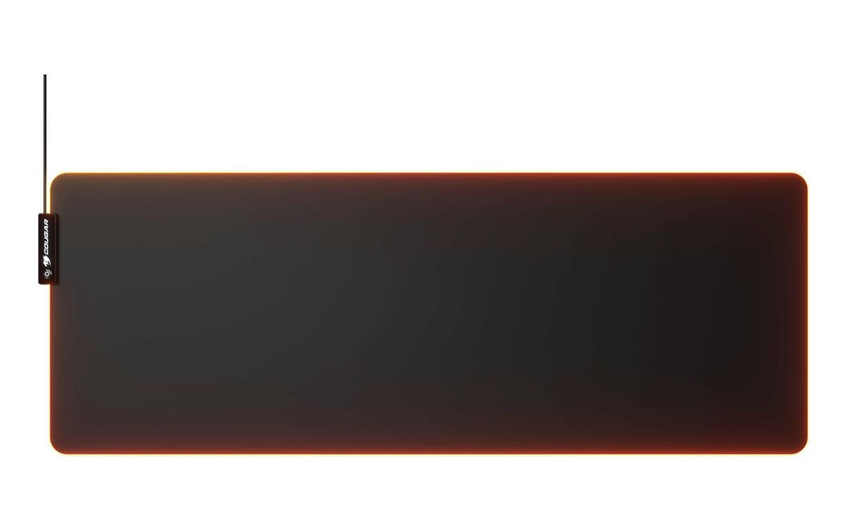 COUGAR Gaming COUGAR NEON X – Gaming-Mauspad – 800 × 300 mm, RGB, Stoff & Gummi, Schwarz