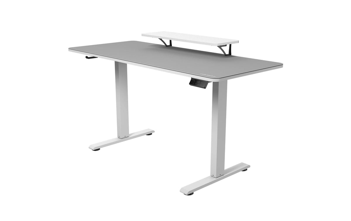 COUGAR Gaming COUGAR E-Star 140 – Höhenverstellbarer Tisch, 120 × 60 cm, elektrisch, 72–117 cm, 60 kg, Weiss