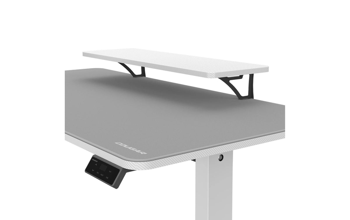 COUGAR Gaming COUGAR E-Star 140 – Höhenverstellbarer Tisch, 120 × 60 cm, elektrisch, 72–117 cm, 60 kg, Weiss